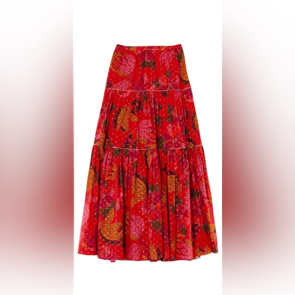 FARM Rio Banana Flowers Maxi Skirt